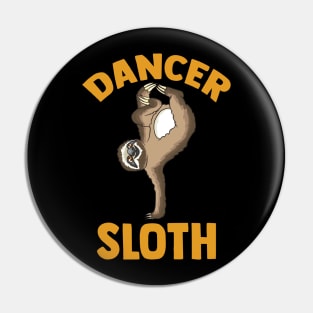 Aerial Dancer Sloth | Funny Sloth Lover Gift Yoga Acrobatics Pin
