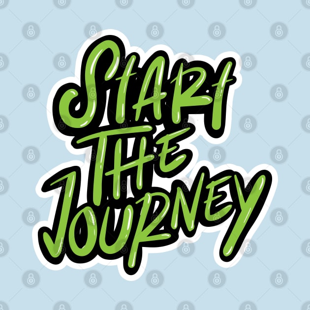 Start The Journey Text Typography by yudabento