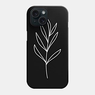 Slim Flora (White) Phone Case