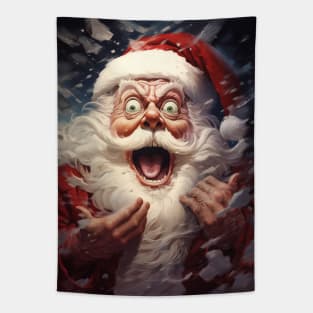 Santa Claus Scream Tapestry