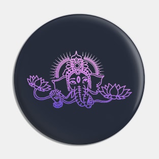 Twilight Sky Ganesh Design Pin