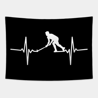 funny hockey Tapestry