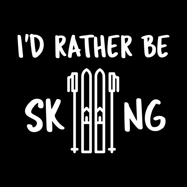 I'd Rather be Skiing by Mint Tee