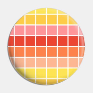 Checkered pattern in warm retro yellow colors Pin