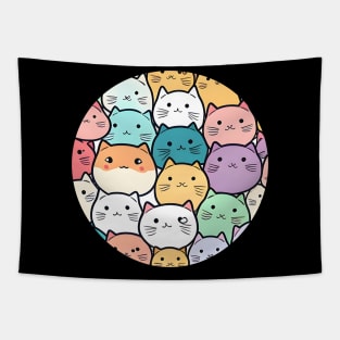 The Cat Team Cat Cute Cat Friends Tapestry