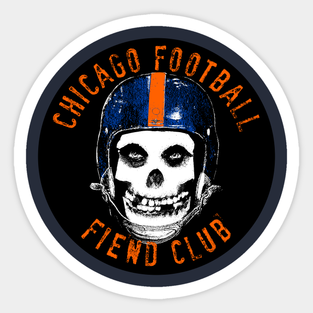 CHICAGO FOOTBALL FIEND CLUB - Chicago Bears - Sticker