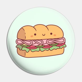 Cute Submarine Sandwich Bread Pin