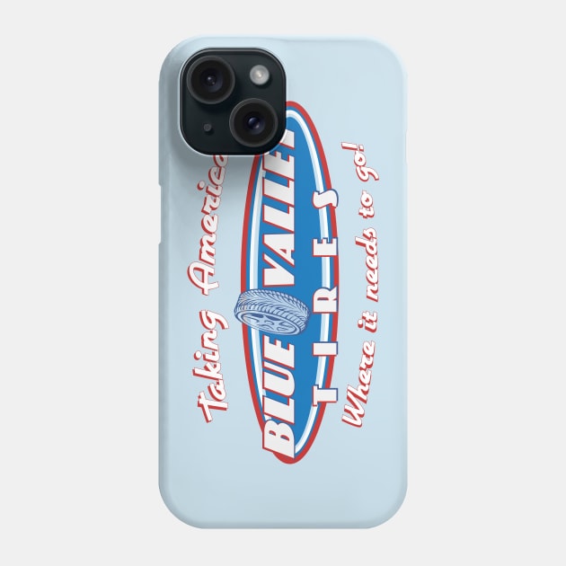 Blue Valley Tires Phone Case by Nazonian