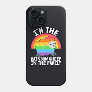 The Rainbow Sheep In The Family Proud Gay Lesbian Lgbt Pride Phone Case