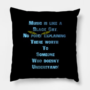 Cats and music Pillow