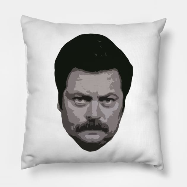 Ron Swanson Pillow by raidrival