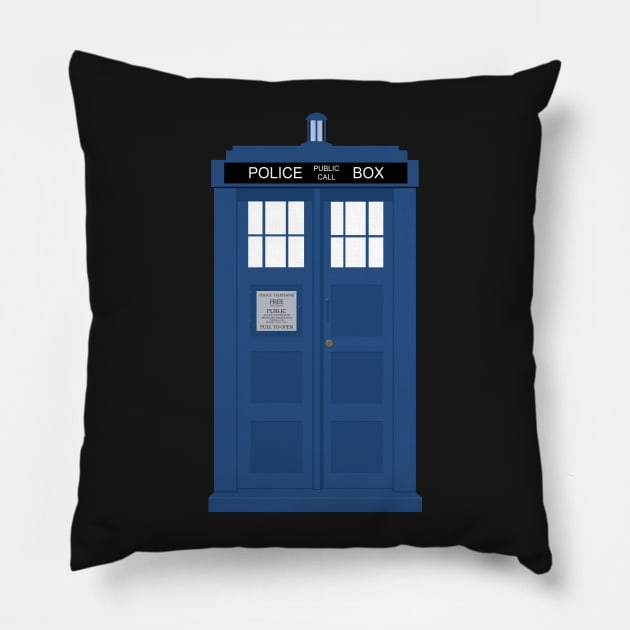 TARDIS Pillow by TEEVERSE