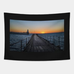 Sunrise over the North Sea - Panorama Tapestry