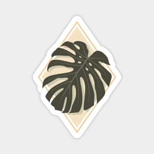 Tropical Plant. Monstera Magnet