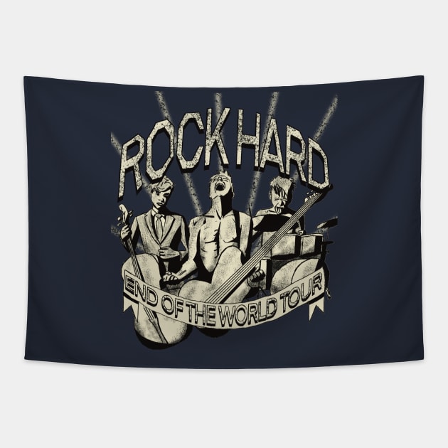 ROCK HARD - Band Tee Tapestry by BenIrelandBooks