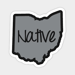 Ohio Native OH Pride Magnet