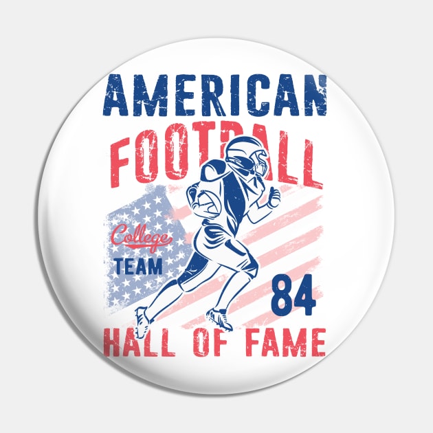 American Football Hall of Fame , Collage Football Pin by CoolTees