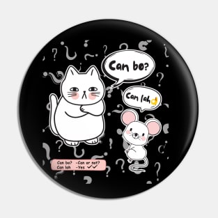 Can Bo Can Lah Singlish - Cat And Rat Conversation Pin