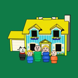 Blonde Family With Yellow House T-Shirt