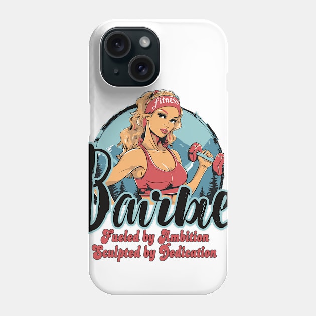 Fitness Barbie Vintage Graphic T-shirt 02 Phone Case by ToddT