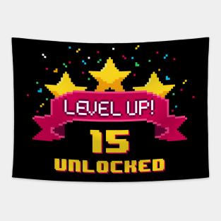 15th Birth Level Up 15 years old unlocked Tapestry