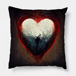 Phantom Heart |Grey Mist Pillow