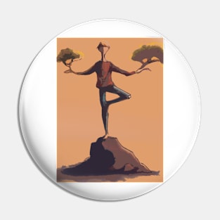 Yoga Tree Pose Pin