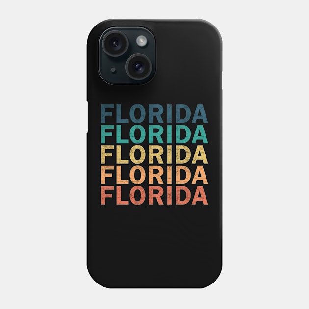 Florida Name T Shirt - Florida Vintage Retro Name Gift Item Tee Phone Case by henrietacharthadfield