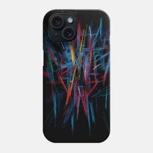 abstract color sticks Phone Case