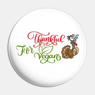 Funny Vegan design Pin