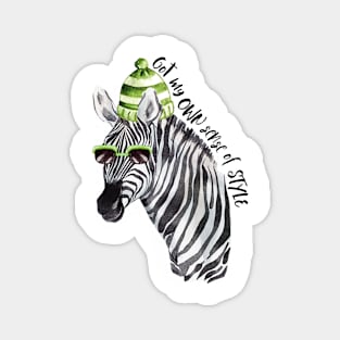 Cool Zebra Magnet