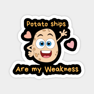 Potato Chips Are My weakness, potato, Magnet