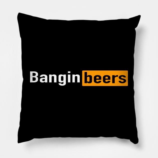 Bangin Beers Podcast Pillow by Iwep Network