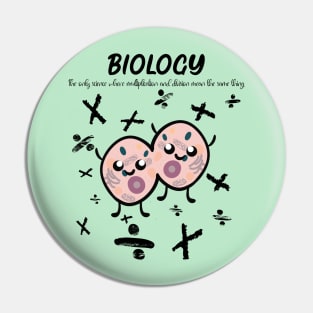 Multiply Your Cuteness: Biology's Adorable Mitosis Mayhem Pin