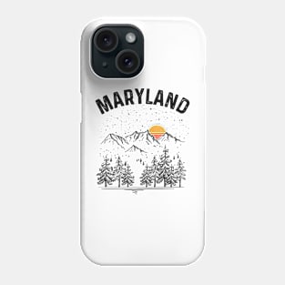 Maryland State Vintage Retro Phone Case