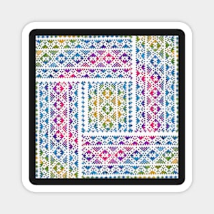 Colorful wool pattern Magnet