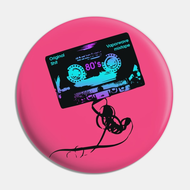 80'S VAPORWAVE Pin by theanomalius_merch