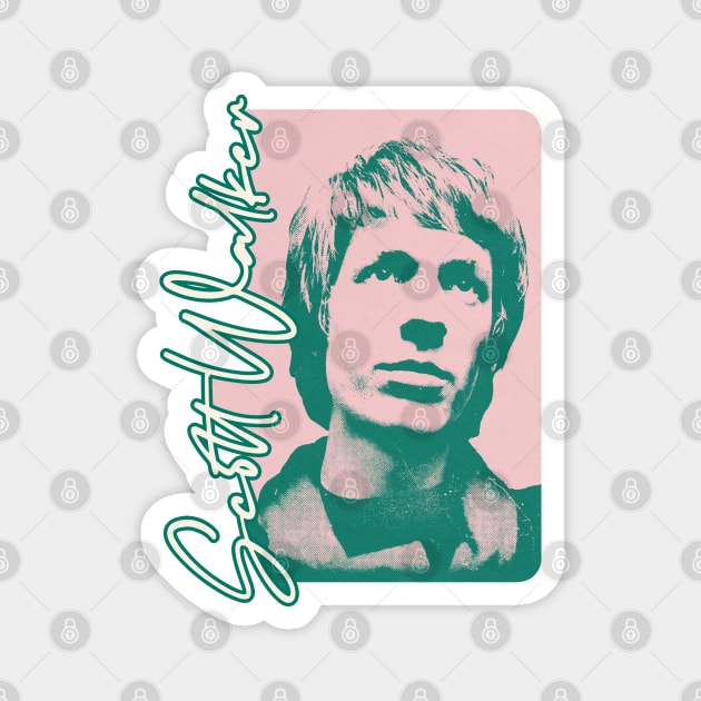 Scott Walker ………… Retro Aesthetic Fan Design Magnet by unknown_pleasures