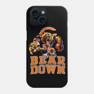 Bear Down #52 Chicago Sports Fan Football Phone Case