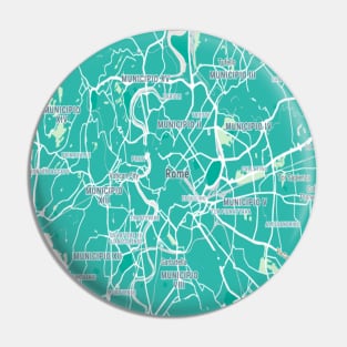 Rome light blue map Pin