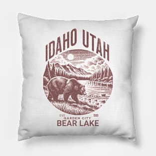 Bear Lake Idaho–Utah vintage 1989 Pillow