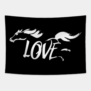 Love Horses Horseback Riding Equestrian Lover Gifts Tapestry