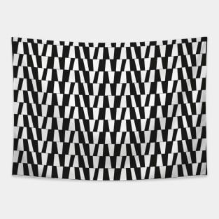 Bold Monochromatic Geometric Pattern 3 in Black and White Tapestry