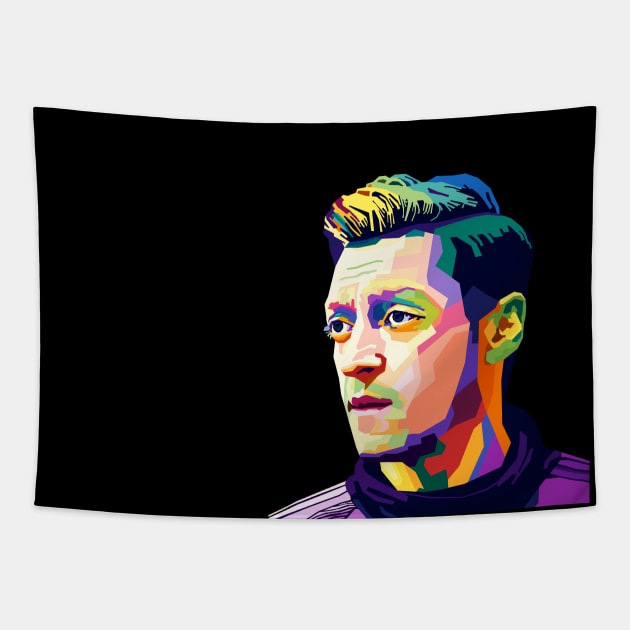 Mesut Ozil Wpap Pop Art Tapestry by Pure Touch