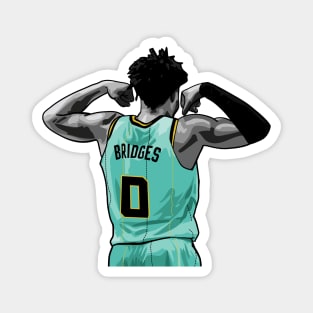 Miles Bridges Vector Back Magnet