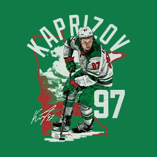 Kirill Kaprizov Minnesota State Outline T-Shirt