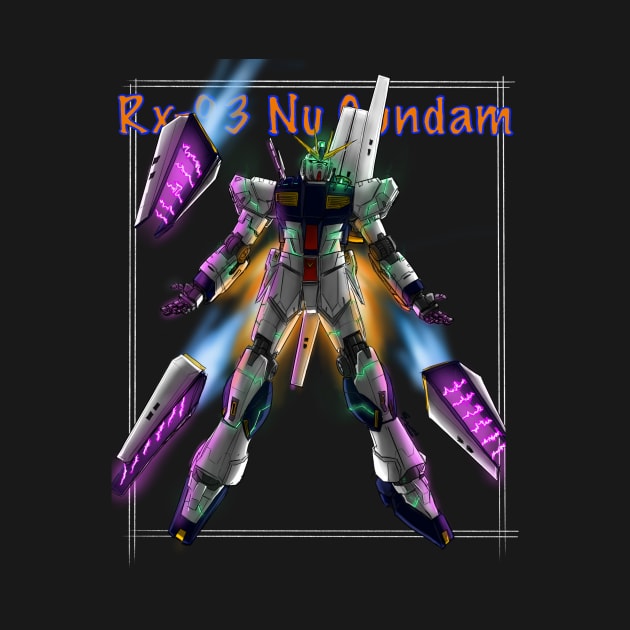 Rx-93 Nu gundam by Shawngkolon