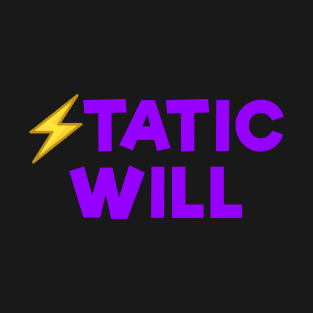 Static will Purple T-Shirt