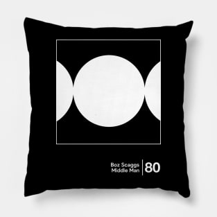 Middle Man / Minimalist Graphic Artwork Design Pillow