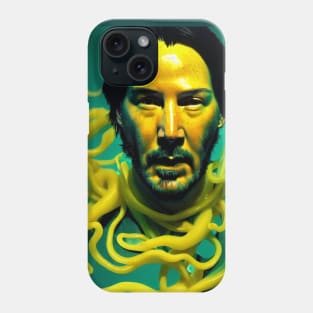 Keanu with yellow tentacles Phone Case